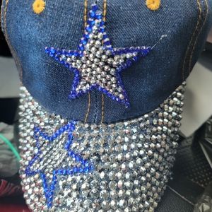 New Blue Jean Stars adjustable baseball cap